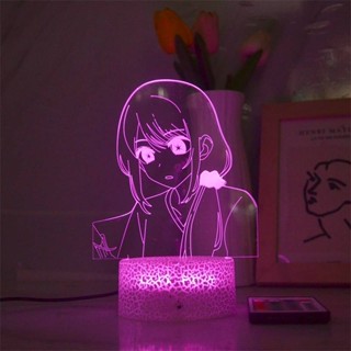 โคมไฟกลางคืน LED รูปการ์ตูนอนิเมะ Mg Oshi no Ko 3d ชาร์จ USB สําหรับตกแต่งบ้าน