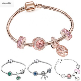 【DREAMLIFE】Bracelet DIY Fashion For Female Jewelry Plated 925 Silver Plated Silver+Alloy