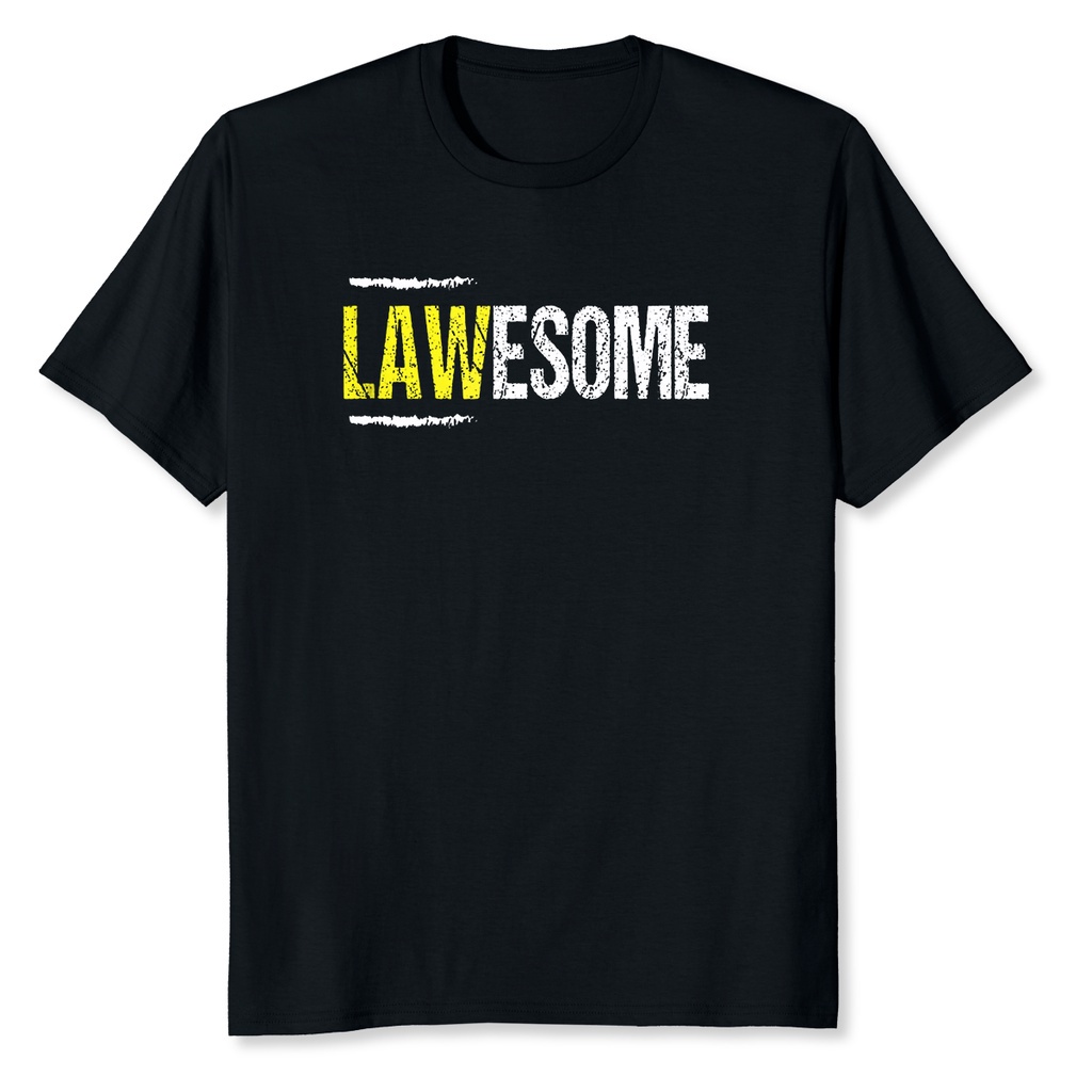 เสื้อยืดผู้ชาย Lawesome A Lawyer Who Is Awesome Lawyer เสื้อยืดตลก