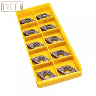 【ONCEMOREAGAIN】10pcs DCMT11T308-MP VP15TF CNC lathe insert cutting tool carbide turning blade