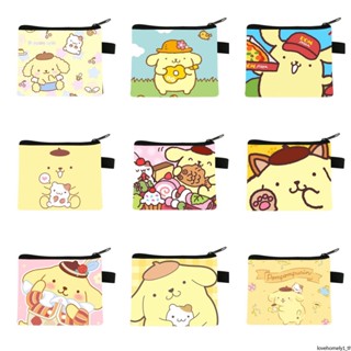 กระเป๋าสตางค์ ลายการ์ตูน Sanrio Pompompurin น่ารัก เหมาะกับของขวัญ สําหรับตกแต่งบ้าน และผู้ชาย และผู้หญิง