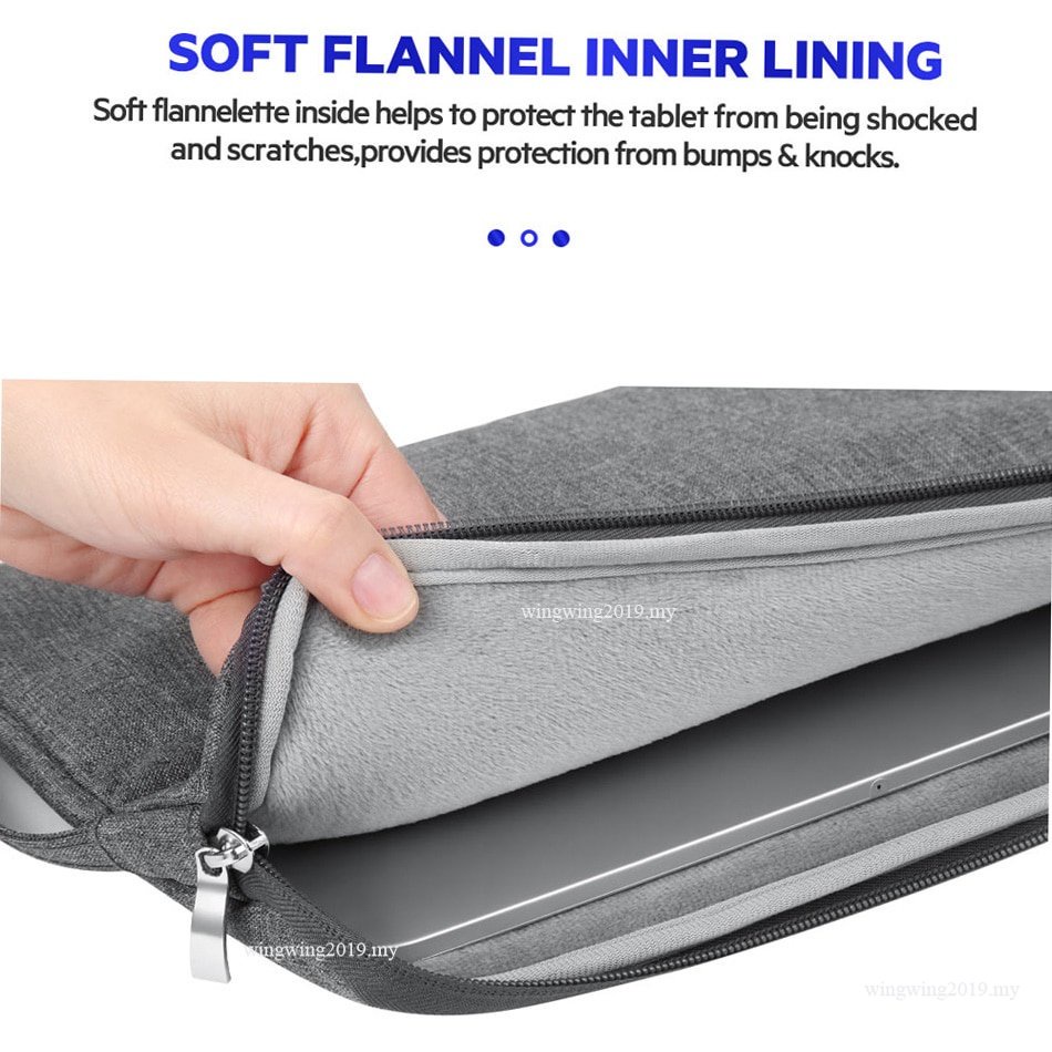 เคสกระเป๋าถือ มีซิป หลายช่อง สําหรับใส่แท็บเล็ต iPad 9.7 นิ้ว 2021 9th Air 5 4 10.9 10.2 Air3 10.5 Pro 11 2020 - รูปที่ 2