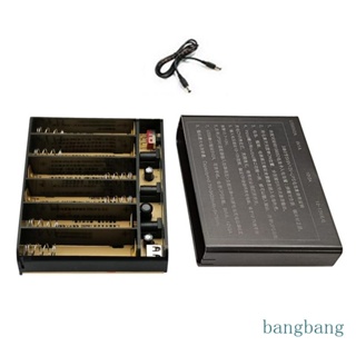 Bang กล่องพาวเวอร์ซัพพลาย แบตเตอรี่ 18650 5V USB + 9V 12V 5 5x2 1 มม. 6 ชิ้น สําหรับเราเตอร์ WiFi โมเด็ม กล้องรักษาความปลอดภัย DVR Smart DIY