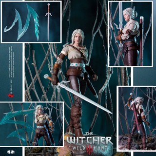 พร้อมส่ง ฟิกเกอร์ McFarland Wizard 3 Geralt Wolf Armor Hilly CIRI ขยับได้ 23 ซม.