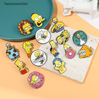 Flth เข็มกลัด ลายการ์ตูนดิสนีย์ The Simpsons น่ารัก เครื่องประดับ สําหรับผู้หญิง