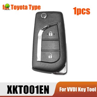 รีโมตกุญแจรถยนต์ 2 ปุ่ม สําหรับ Xhorse XKTO01EN Toyota Type VVDI