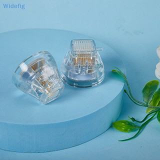 Widefig เครื่องเข็มไมโคร RF สีเขียว 10 25 64 Pins หัวนาโน เศษส่วน RF Microneedle Skin Beauty Machine Good goods