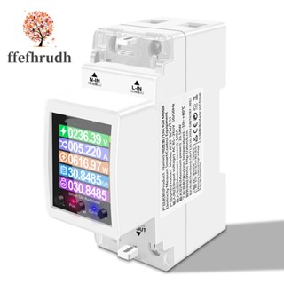 At2pw 100A Tuya WIFI Din Rail Energy Meter Smart Switch รีโมทคอนโทรล อะไหล่เปลี่ยน AC 220V ดิจิตอลโวลต์ Kwh เครื่องวัดความถี่