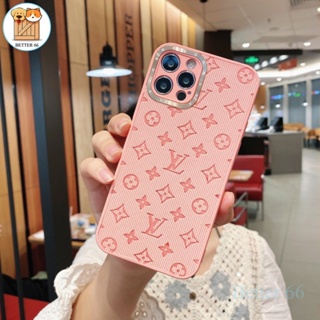 Printed leather phone case with metal camera frame Compatible For iPhone 14 13 12 11 Pro Max Protective Case