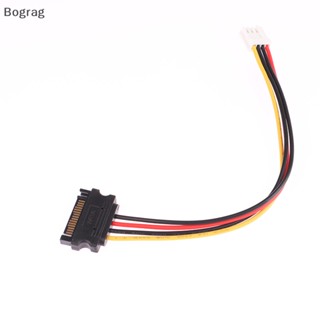 [Bogr] อะแดปเตอร์สายเคเบิ้ล SATA Molex IDE 4 Pin Male to SATA Male 20 ซม. COD