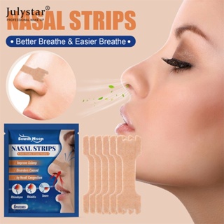 JULYSTAR Anti Snoring Nasal Patch บรรเทาอาการหายใจลำบากคัดจมูกและการนอนกรนระบายอากาศ Nasal Patch