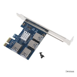 Iwo การ์ดอะแดปเตอร์ PCI-E 1X เป็นการ์ดไรเซอร์ภายนอก 4X USB 3 0 สําหรับคอมพิวเตอร์ตั้งโต๊ะ