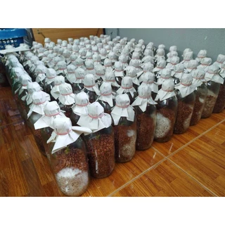 เชื้อเห็ดนางฟ้าภูฎาน นางรมเทา หูหนู ฮังการี่ ขอนขาว นางรมทอง เชื้อเห็ดในเม็ดข้าวฟ่าง เชื้อเห็ดพร้อมหยอด ใช้กับก้อนฟางได้