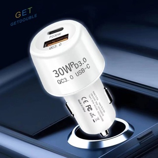 [Getdouble.th] อุปกรณ์ชาร์จโทรศัพท์มือถือ 48W 2 พอร์ต USB A ชาร์จเร็ว สําหรับ Huawei Xiaomi [Getdouble.th]