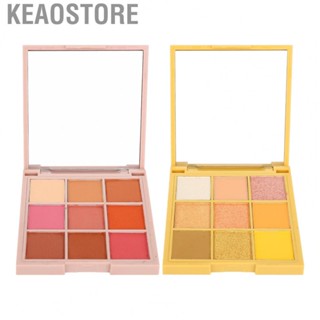 Keaostore Makeup Eyeshadow Palette 9 Colors Wide Purpose Sturdy Long Last Effect Tray for Dating