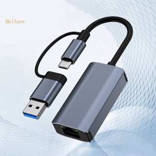 {พร้อมส่ง} อะแดปเตอร์แปลงอีเธอร์เน็ต USB C USB 3.0 สําหรับคอมพิวเตอร์ แล็ปท็อป [Bellare.th]