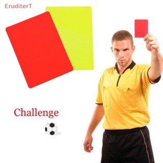 [EruditerT] การ์ดบันทึกเกมฟุตบอล สีแดง และสีเหลือง สําหรับแข่งฟุตบอล [ใหม่]