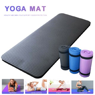 Non-slip NBR Pilates Yoga Mat Home Exercise Gym Workout Fitness Meditation Pad