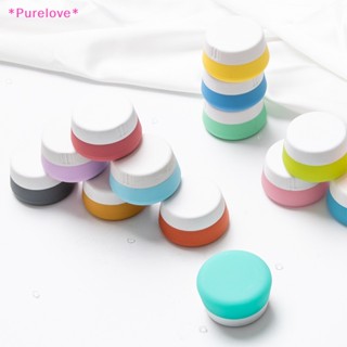 Purelove&gt; กระปุกซิลิโคนเปล่า สําหรับใส่เครื่องสําอาง ครีม ลิปบาล์ม 20 มล.