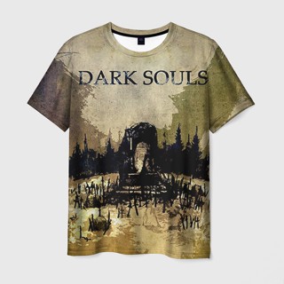 เสื้อยืด พิมพ์ลาย Dark Souls 3 มิติ สําหรับผู้ชาย