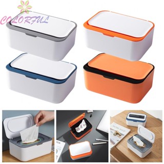 【COLORFUL】Simple and Practical Wipes Dispenser Portable Baby Tissue Holder with Lid