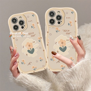 🌈Ready Stock 🏆Compatible For Samsung A14 A13 A12 A53 A51 A52 A03 A04E A50 A30S A32 A34 A22 A23 A54 A24 A33 A30S Wave Yellow Flowers Phone Case Soft Shockproof Protection Back Cover