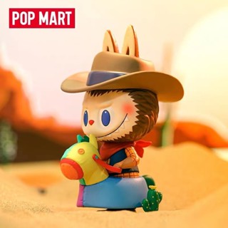 ฟิกเกอร์ popmart popmart labubu Western Cowboy Elevator Figure labubu กล่องปริศนา