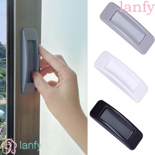 Lanfy ลูกบิดประตู พลาสติก มีกาวในตัว อุปกรณ์เสริม สําหรับเฟอร์นิเจอร์ กระจก หน้าต่าง 1 คู่ 1 คู่