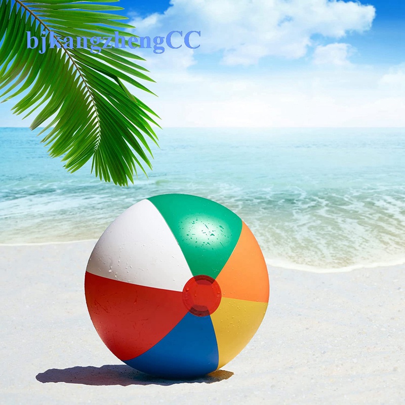 ลูกบอลเป่าลม ลูกบอลชายหาด สีรุ้ง เหมาะกับฤดูร้อน สําหรับสระว่ายน้ํา กลางแจ้ง