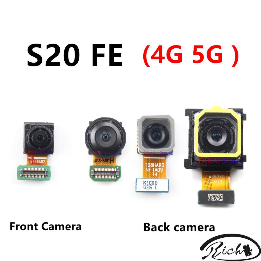 แท้ อะไหล่โมดูลกล้องหน้า หลัง สําหรับ Samsung Galaxy S20 FE 4G 5G Lite