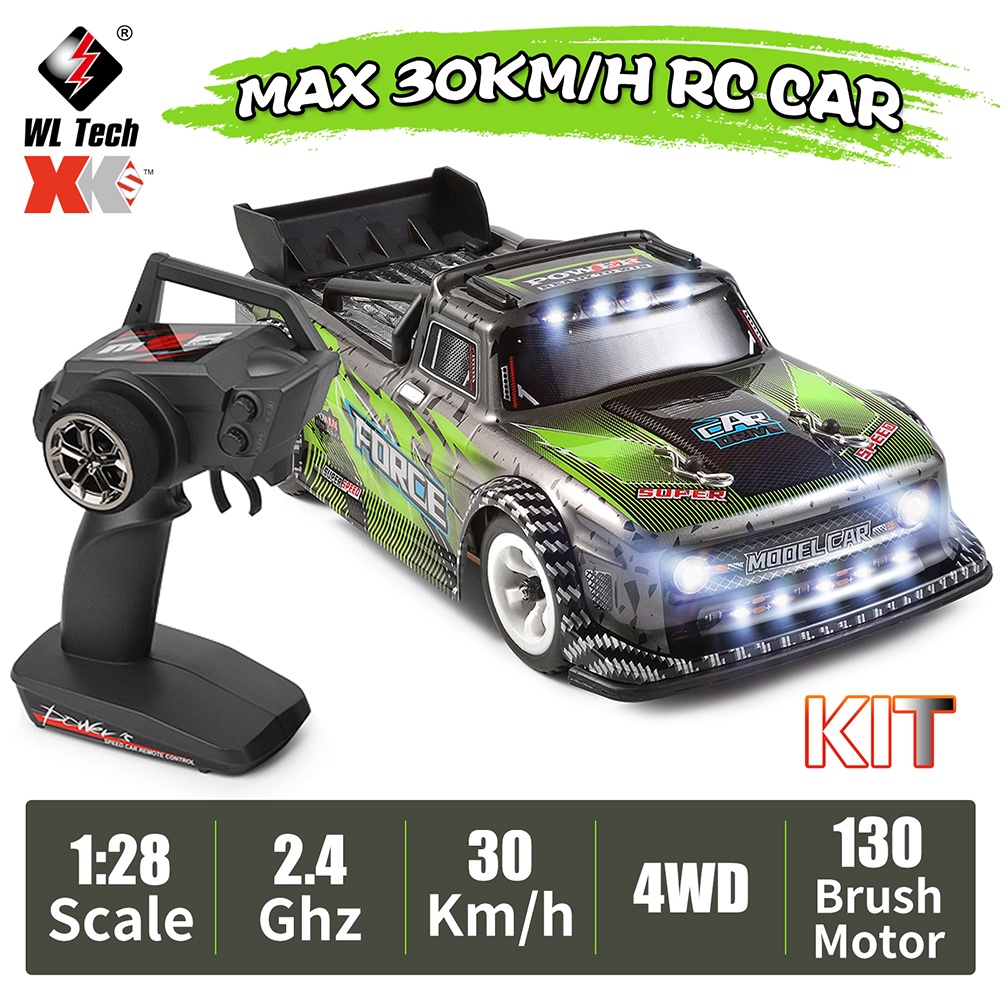 Wltoys 284131 1/28 2.4G 4WD สั้นหลักสูตร Drift RC รถรุ่นรถ 30 กม.ความเร็วสูงเด็กของเล่นเด็ก pk K989