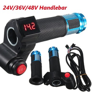 Universal 24V 36V 48V E-Bike Electric Scooter Digital Meter Handlebar Throttle