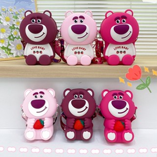 Lotso กระเป๋าสะพายไหล่ สะพายข้าง ซิลิโคน น่ารัก ใส่โทรศัพท์มือถือ รุ่นครอบครัว