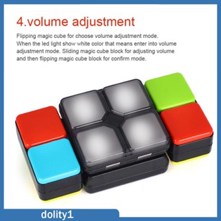 [Dolity1] เกมลูกบาศก์ไฟกระพริบ LED แบบมือถือ คลาสสิก ของเล่นฝึกสมอง สําหรับผู้ใหญ่ เด็กผู้ชาย ผู้หญิง