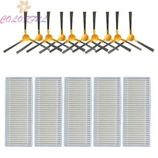 【COLORFUL】Side Brush 10pcs Side Brushes 5pcs Filters Filter For Haier T550W Household