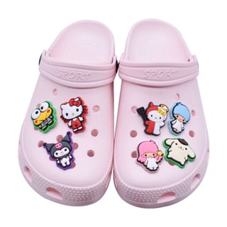 เข็มกลัด ลายการ์ตูน Snoopy Dog Jibitz Crocs Cinnamoroll Gemini Jibbits Kuromi My Melody น่ารัก สไตล์ญี่ปุ่น อุปกรณ์เสริม สําหรับตกแต่งรองเท้าผู้ชาย