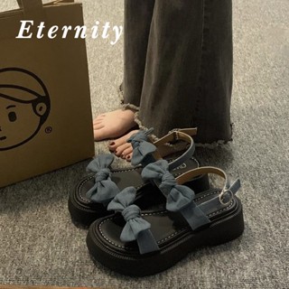 Eternity  รองเท้าส้นสูง สบายๆ แฟชั่น ส้นหนา 2023 ใหม่ Chic สวยงาม ทันสมัย คุณภาพสูง B28G0I5 36Z230909