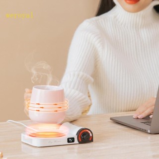 Weroyal เครื่องอุ่นแก้วกาแฟ USB ปรับอุณหภูมิได้ 3 ระดับ สําหรับบ้าน ออฟฟิศ