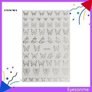 Eyes สติกเกอร์ ลายผีเสื้อ 3D มีกาวในตัว หลากสี สําหรับติดตกแต่งเล็บ 12 ชิ้น