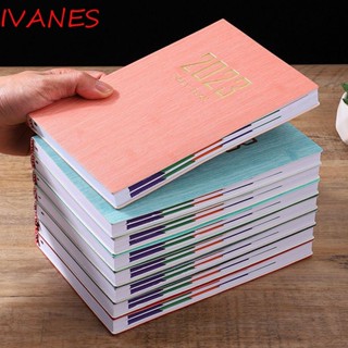 IVANES Agenda สมุดโน้ตไดอารี่ แพลนเนอร์ ขนาดเล็ก 365 วัน เครื่องเขียน สําหรับสํานักงาน โรงเรียน