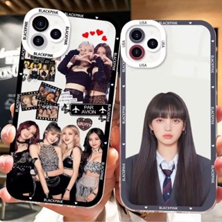 เคสโทรศัพท์มือถือ TPU ใส กันกระแทก ลาย BLACK PINK Lisa Rose Jisoo Jennie Angel Eyes แฟชั่นเกาหลี สําหรับ IPhone 13 12 Pro Max