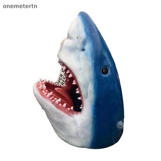 Oyr Great White รูปปั้นฉลาม 3D สีขาว สําหรับตกแต่งผนังบ้าน สวน