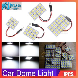 Rto หลอดไฟอ่านหนังสือ LED SMD 5050 6 9 12 15 24 36 48 T10 สําหรับติดหลังคารถยนต์ 1 ชิ้น