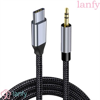 LANFY Aux สายเคเบิลอะแดปเตอร์แปลงเสียงลําโพง 3.5 มม. ตัวผู้ 1 เมตร 2 เมตร สําหรับรถยนต์