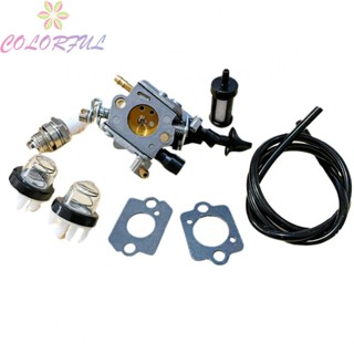 【COLORFUL】Carburetor Kit BR350 BR430 Carburetor Parts Fuel Line Garden Mower Accessories