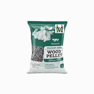 Wildloft ขี้เลื่อยรองกรง ชาโคลไวลด์ลอฟท์ 4L Power Wood Pellet Charcoal ขี้เลื่อยกระต่าย ขี้เลื่อยหนูแฮมสเตอร์