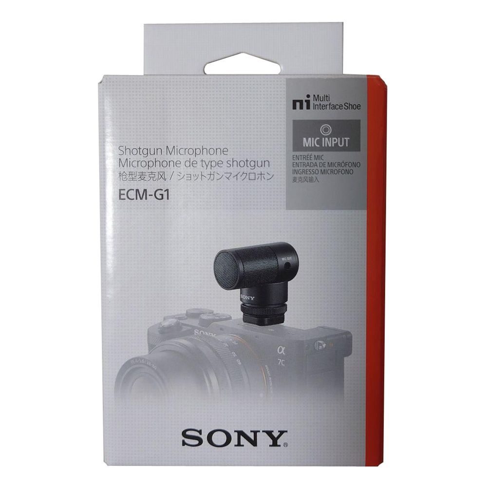 Sony ECM-G1 ไมโครโฟน ขนาดกะทัดรัด - การเชื่อมต่อรองเท้า MI สําหรับกล้อง Sony