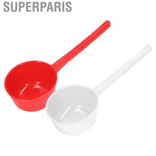 Superparis Water Scoop Thickened Plastic Long Handle Large  Agricultural Ladle for Garden Bathroom Kitchen