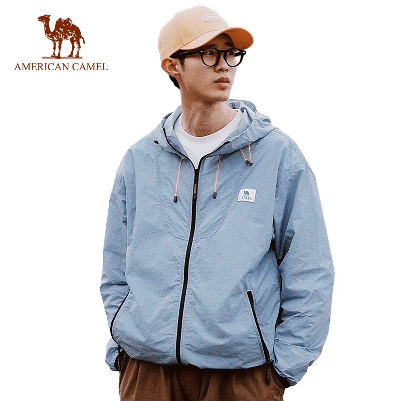 American CAMEL เสื้อแจ็กเก็ต กันแดด กันน้ํา กันลม แบบแห้งเร็ว สําหรับผู้ชาย