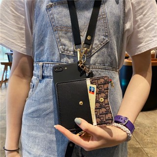 เคสโทรศัพท์มือถือหนัง ฝาพับ พร้อมช่องใส่บัตร และสายคล้อง หรูหรา สําหรับ Xiaomi 13 12X 12S 12T 12 10 10S 10T 10i 11i 6X A2 8 9 A3 Lite SE Pro Ultra Zoom CC9E